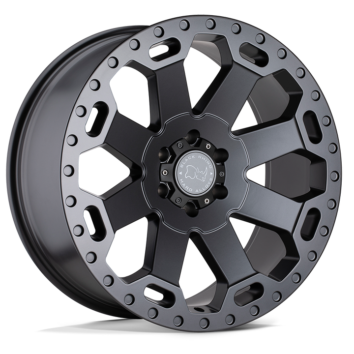 Black Rhino Hard Alloys | WARLORD | Matte Gunmetal | 20X9 | 6X135 | 12mm/5.47" | 2090WAR126135G87