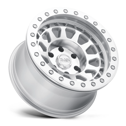 Black Rhino Hard Alloys | PRIMM | Silver W/ Mirror Face & Machined Ring | 17X9 | 6X139.7 | 0mm/5" | 1790PRM006140S12