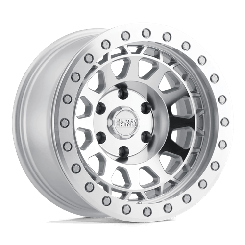 Black Rhino Hard Alloys | PRIMM | Silver W/ Mirror Face & Machined Ring | 17X9 | 6X139.7 | 0mm/5" | 1790PRM006140S12