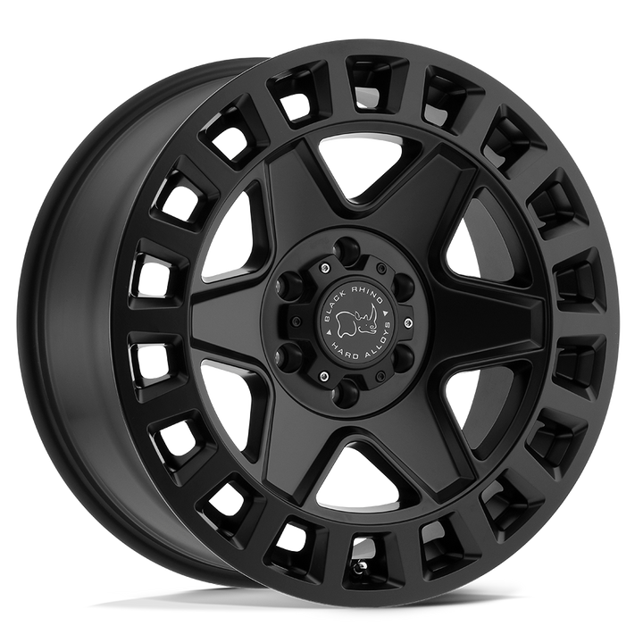 Black Rhino Hard Alloys | YORK | Matte Black | 17X9 | 6X139.7 | -12mm/4.53" | 1790YRK-26140M12