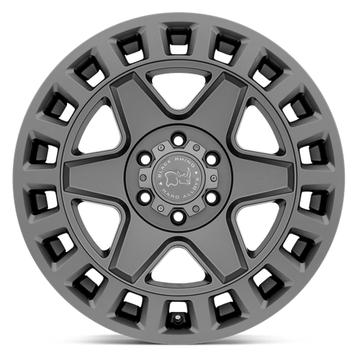 Black Rhino Hard Alloys | YORK | Matte Gunmetal | 17X8 | 5X114.3 | 35mm/5.88" | 1780YRK355114G76