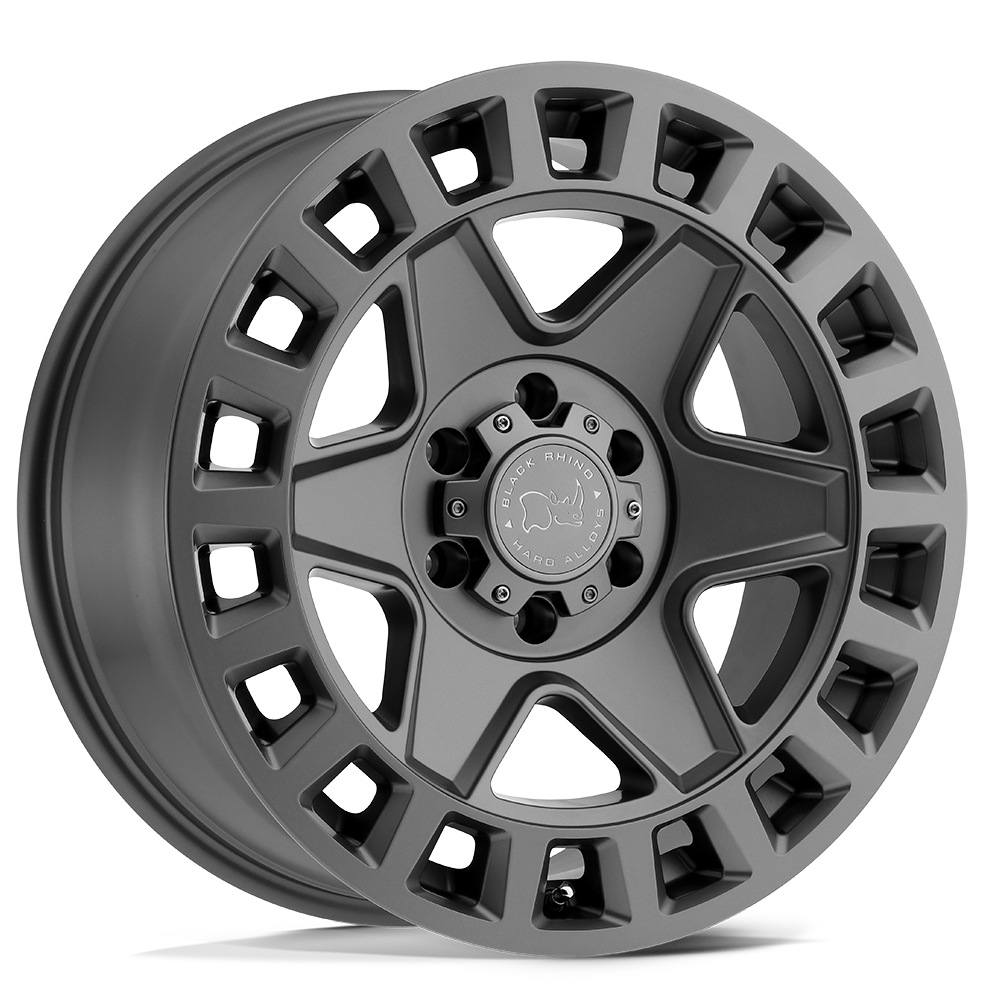 Black Rhino Hard Alloys | YORK | Matte Gunmetal | 17X8 | 5X114.3 | 35mm/5.88" | 1780YRK355114G76
