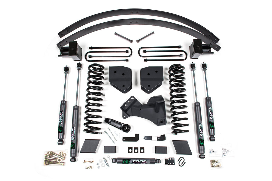Zone Offroad - 6" Lift Kit w/ Block Kit - Ford F-250/F-350 Super Duty (2017-2019) 4WD - Diesel - Zone Offroad