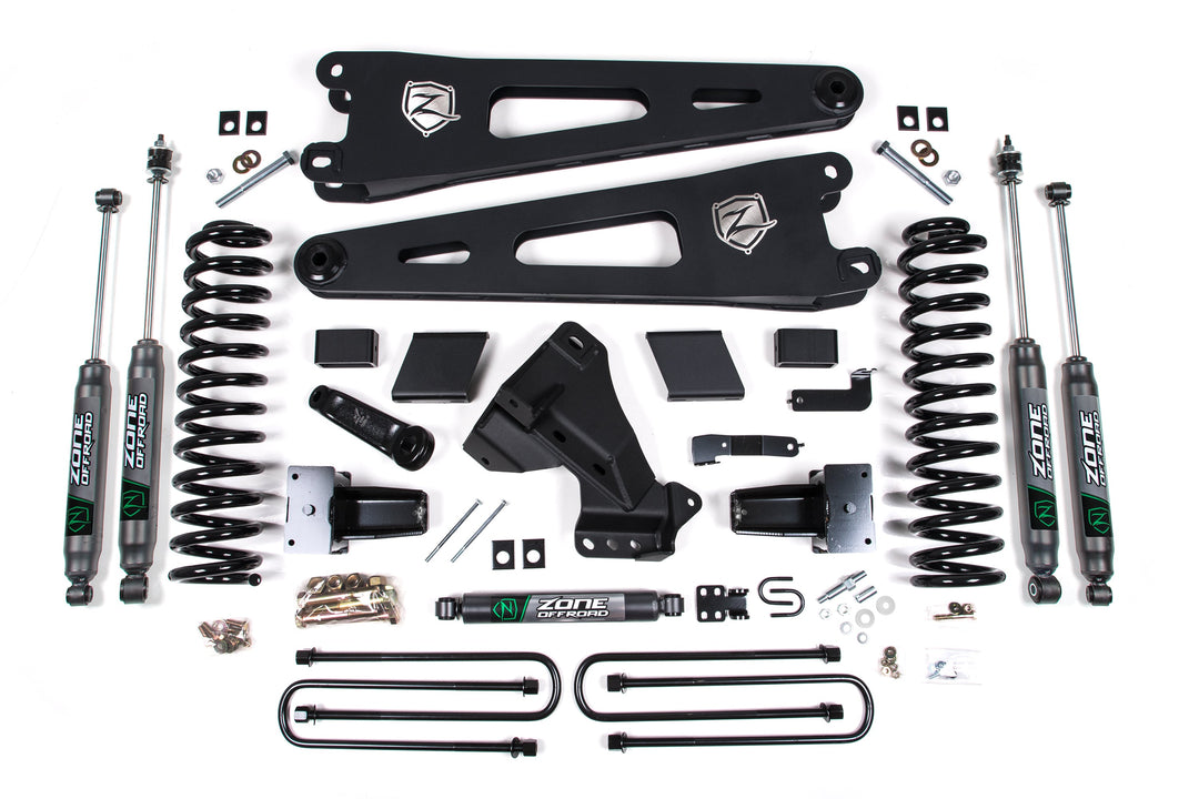Zone Offroad - 5 Inch Lift Kit w/ Radius Arm - Ford F-250/F-350 Super Duty (2023-2026) 4WD - Gas - Zone Offroad