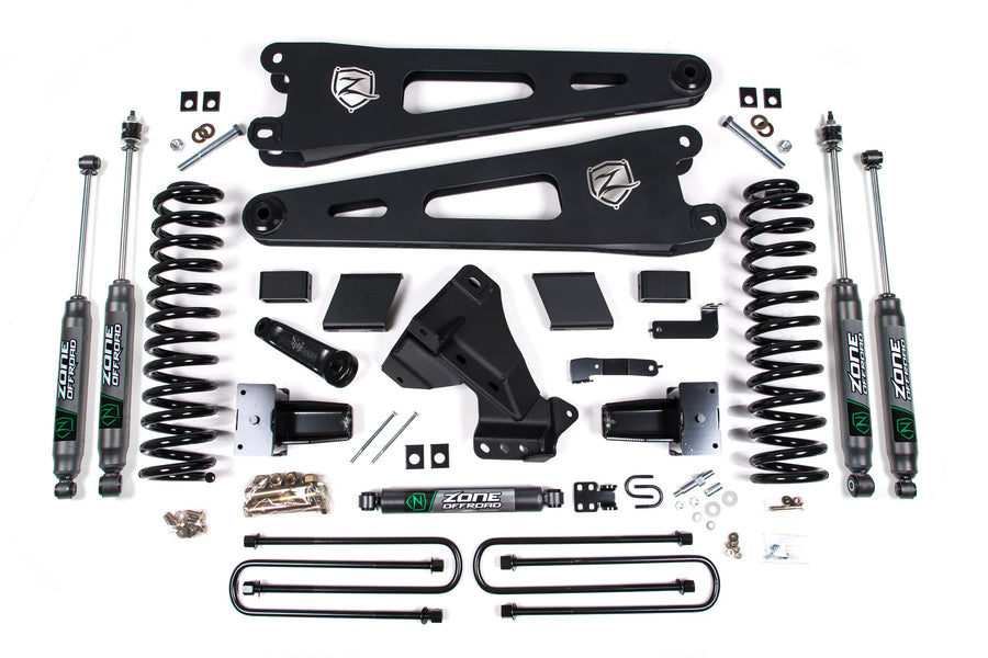 Zone Offroad - 4 Inch Lift Kit w/ Radius Arm - Ford F-350 Super Duty DRW (2020-2021) 4WD - Gas - Zone Offroad