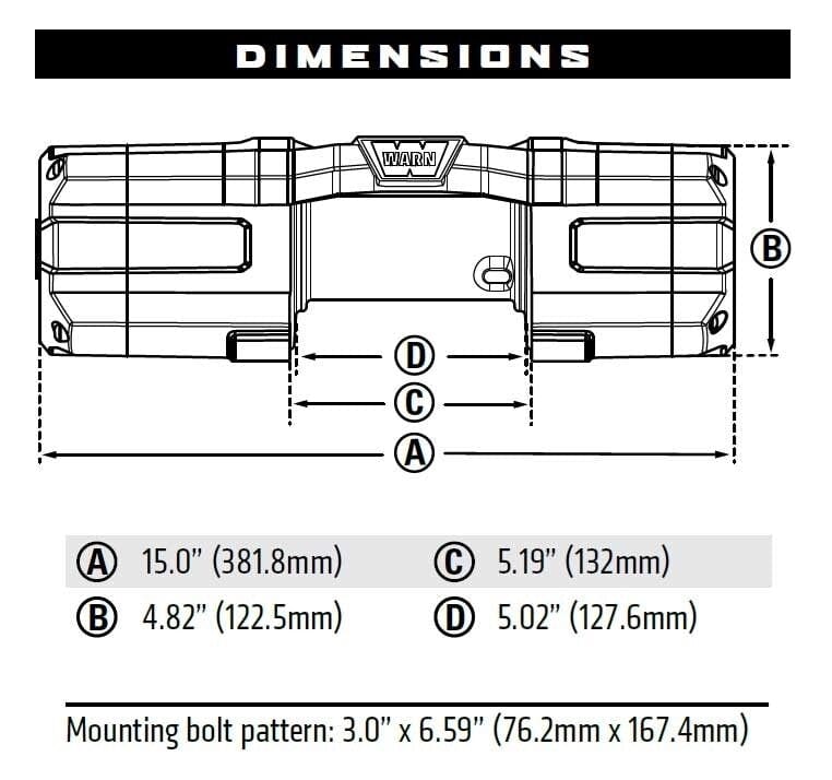 Warn AXON 55-S SYNTHETIC WINCH