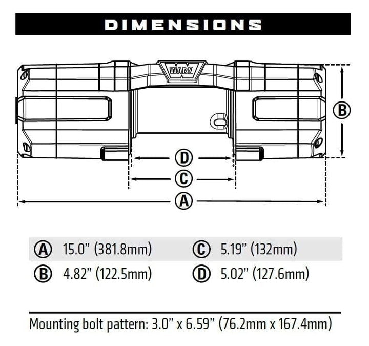 Warn AXON 55-S SYNTHETIC WINCH