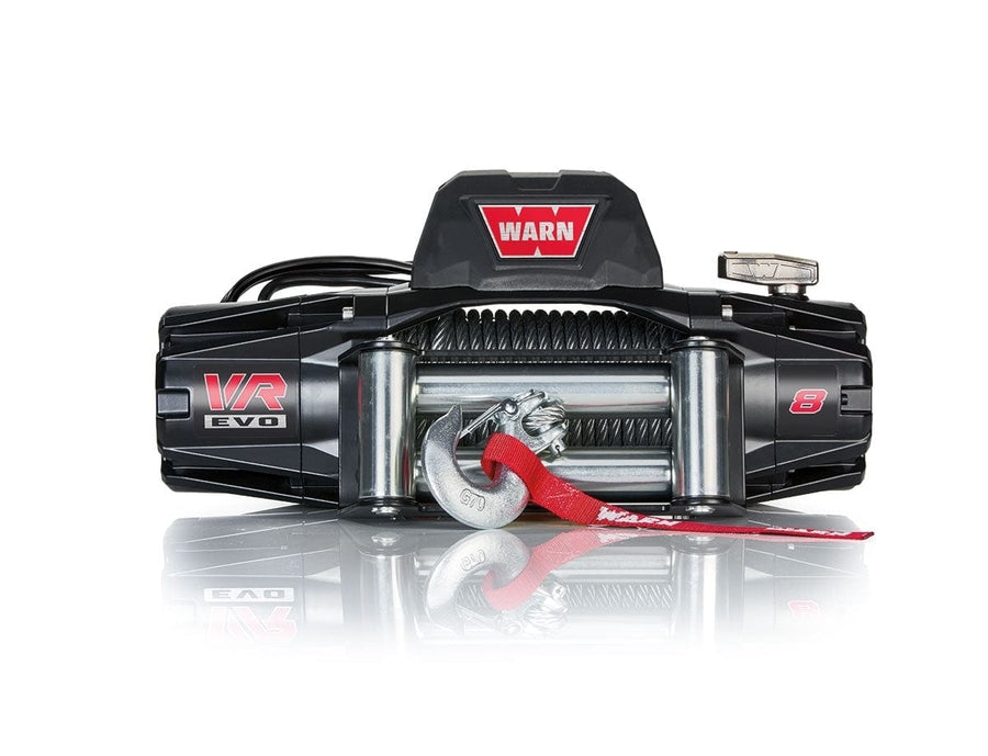 Warn VR EVO 8 STANDARD DUTY 8,000LB WINCH WITH STEEL CABLE