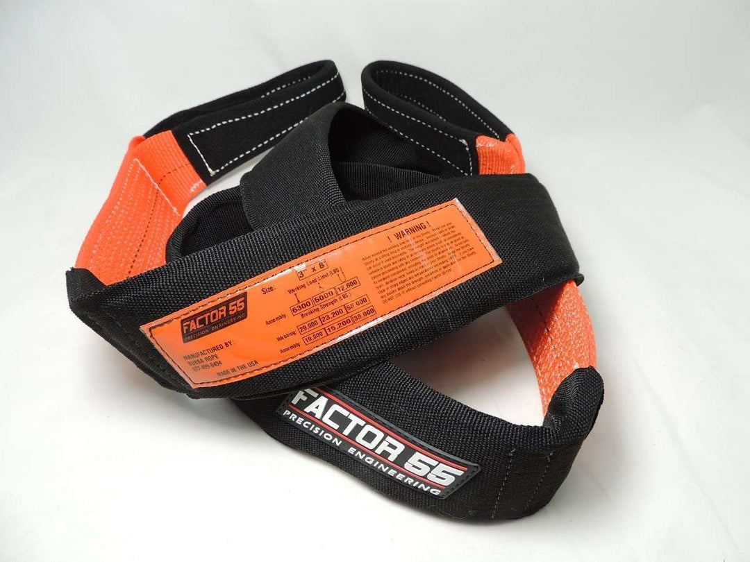 Tree Saver Strap 8 Foot 3 Inch Black/Orange Factor 55