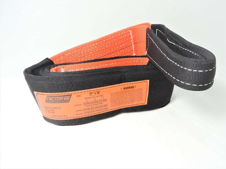 Tree Saver Strap 8 Foot 3 Inch Black/Orange Factor 55