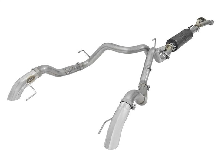 aFe MACH Force-XP Cat-Back Exhaust w/ Dual Hi-Tuck Pol Tips 17-20 Ford F-150 Raptor V6-3.5L