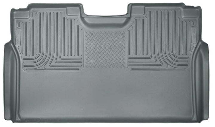 Husky Liners 15-22 Ford F-150 SuperCrew Cab WeatherBeater Grey 2nd Seat Floor Liner