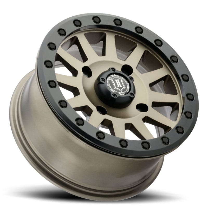 ICON Compression 15x7 4x136 38mm Offset 5+2 BS 111mm Bore Bronze Wheel