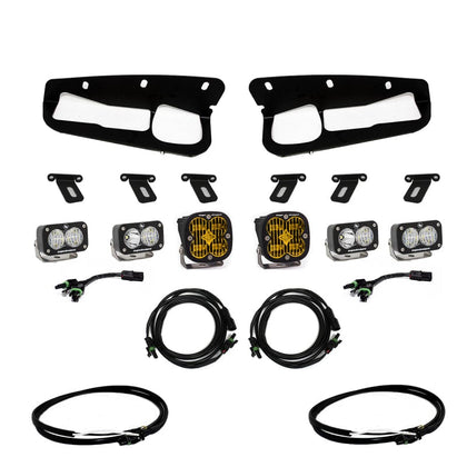 Baja Designs 2021-2023 Ford Bronco Amber SAE Fog Pocket Kit w/Upfitter