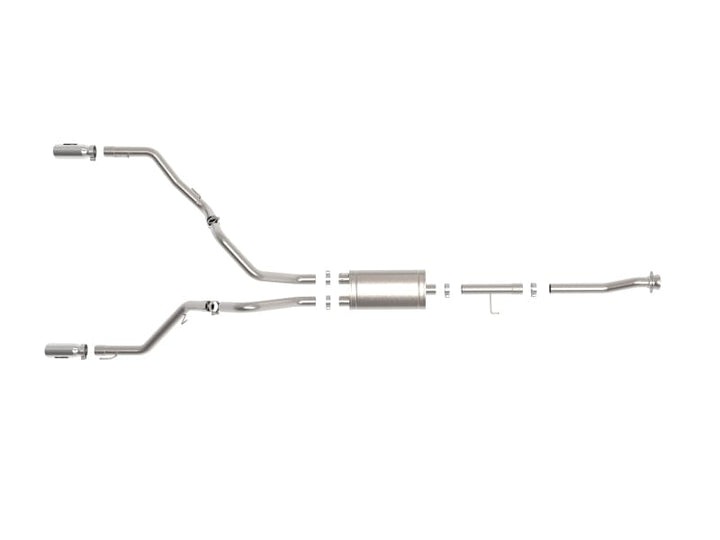 aFe Vulcan 3in 304 SS Cat-Back Exhaust 2021-2022 Ford F-150 V6 2.7L/3.5L (tt)/V8 5.0L w/ Polished Tips