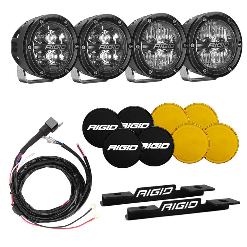 Rigid Industries 2021-2023 Ford Bronco A-Pillar Light Kit (Incl. 360-spot and 360-Drive)