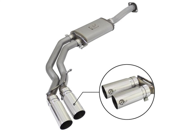 aFe Rebel Exhausts 3in SS Cat-Back 15-20 Ford F-150 EcoBoost V6 2.7/3.5L V8 5.0L w/ Polished Tips
