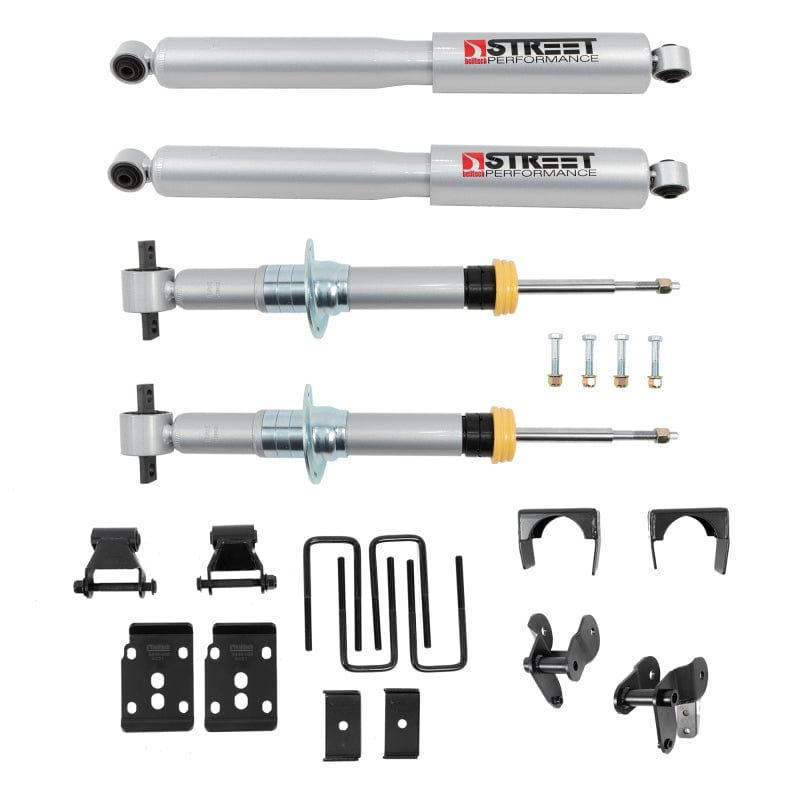 Belltech 2021-2022 Ford F-150 4WD 1in to 3.5in Front 7.5in Drop Rear Lowering Kit
