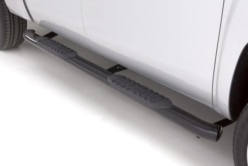 Lund 2015-2023 Ford F-150 Std. Cab 4in. Oval Curved Steel Nerf Bars - Black
