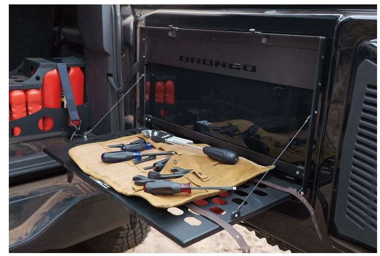 BRONCO 2021-2023 TAILGATE FOLDING TABLE FOR REAR SWING GATE