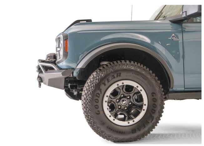 FAB FOURS 2021-2023 BRONCO STUBBY FRONT BUMPER W/ PRE-RUNNER GUARD MATTE BLACK