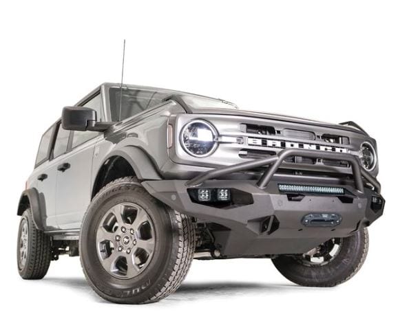 Fab Fours 2021-2023 BRONCO MATRIX FRONT BUMPER W/ PRE-RUNNER GUARD MATTE BLACK