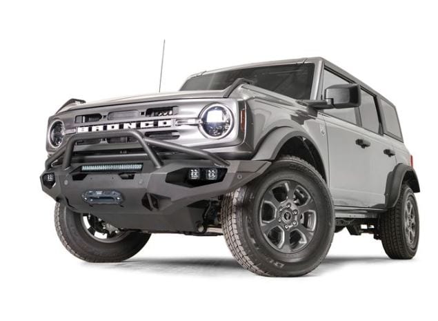 Fab Fours 2021-2023 BRONCO MATRIX FRONT BUMPER W/ PRE-RUNNER GUARD MATTE BLACK