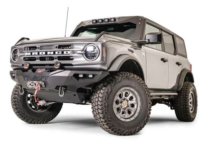 Fab Fours 21-23 BRONCO LIFESTYLE FRONT BUMPER W/ NO GUARD WINCH READY SENSOR COMPATIBLE MATTE BLACK