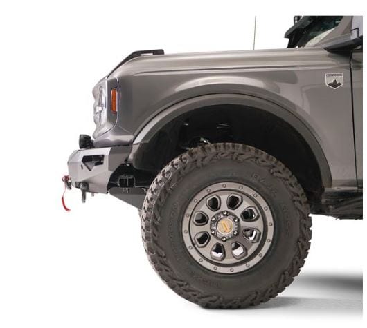 Fab Fours 21-23 BRONCO LIFESTYLE FRONT BUMPER W/ NO GUARD WINCH READY SENSOR COMPATIBLE MATTE BLACK