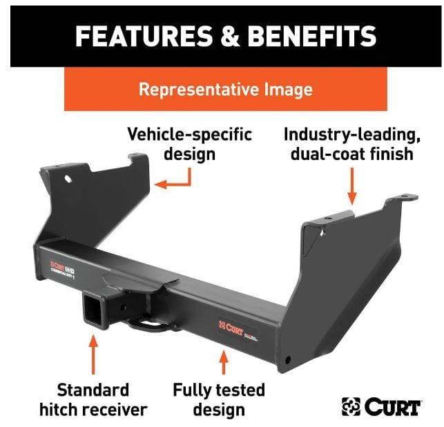 CURT 17-23 FORD F250/F350/F450 CLASS V RECEIVER HITCH