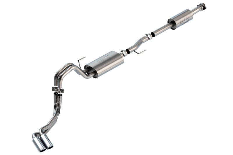 Borla F-150 2021-2022 3.3L CC SB EC STB XL/XLT/LARIAT/KR/PLNM/LTD 3/2.25 DSE Cat-Back ATAK Chrome Tips