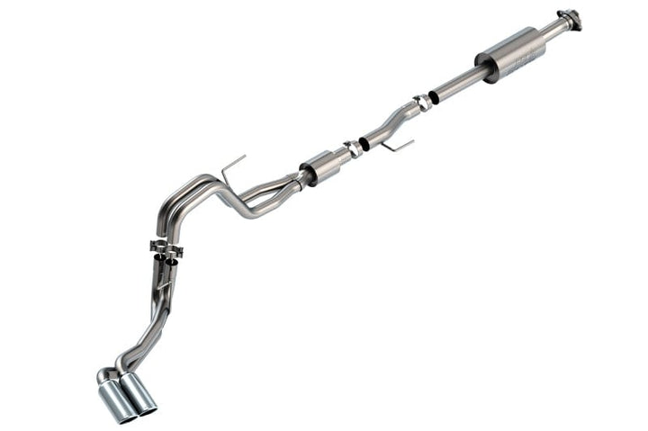 Borla F-150 2021-2022 5.0L 4DR CC SB EC STB LARIAT/KR/PLATINUM/LTD 3/2.25 DSE Cat-Back S-Type CHR Tips