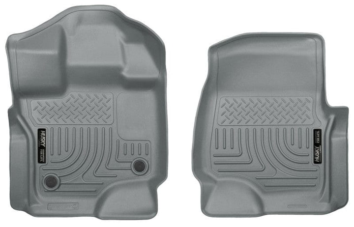 Husky Liners 15-22 Ford F-150 Super/Super Crew Cab WeatherBeater Grey Front Floor Liners