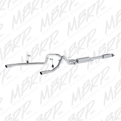 MBRP 2015-2020 Ford F-150 5.0L 3in Cat Back Dual Split Rear Exit T409 Exhaust System