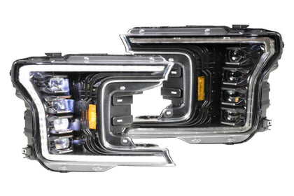 18-20 F150 XB LED HEADLIGHTS GEN 2 BLACK