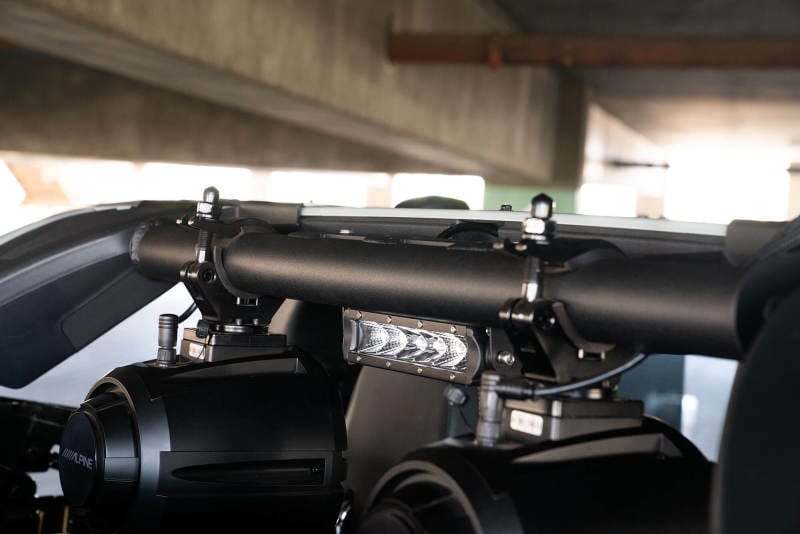 DV8 Offroad 2021-2023 Ford Bronco 4dr Rear Speaker & Light Mount Bar