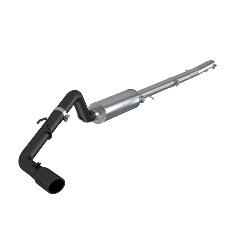 MBRP 2019-2022 Ford Ranger Ecoboost 2.3L 4in OD Tip Single Side Exit 3in Black Coated Cat Back