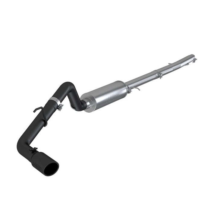 MBRP 2019-2022 Ford Ranger Ecoboost 2.3L 4in OD Tip Single Side Exit 3in Black Coated Cat Back
