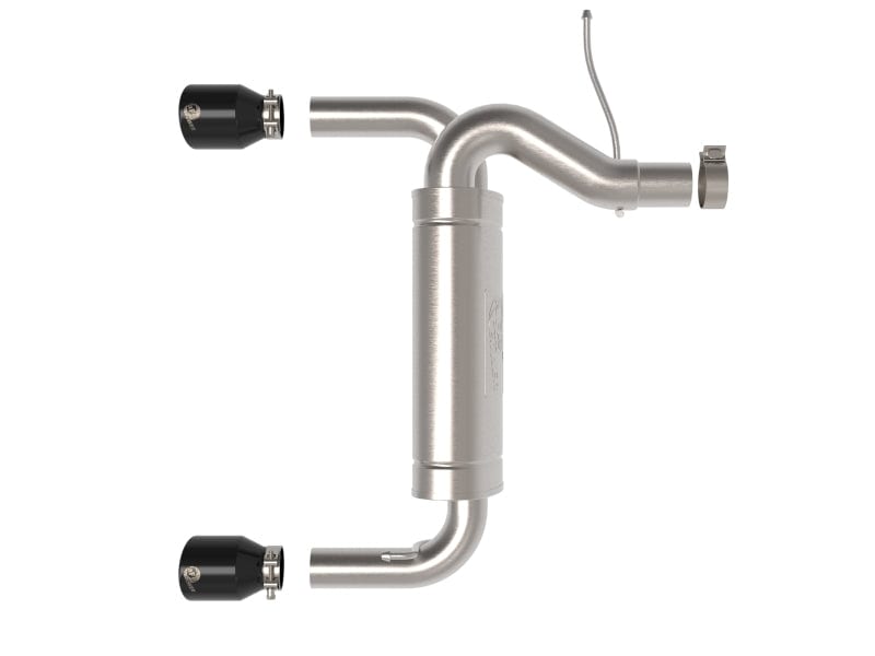 aFe Vulcan 3in 304 SS Axle-Back Exhaust 2021-2023 Ford Bronco L4-2.3L (t)/V6-2.7L (tt) w/ Black Tips