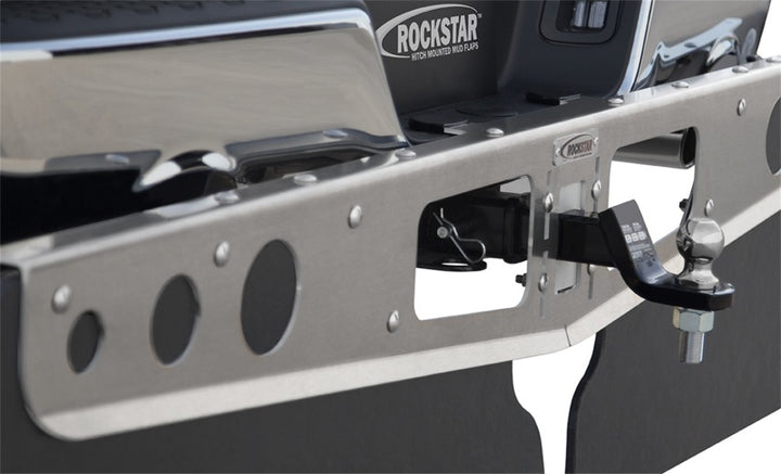 Access Rockstar 3XL 17-19 Ford F-250/F-350 Diamond Plate Hitch Mounted Mud Flaps (Trim to Fit)