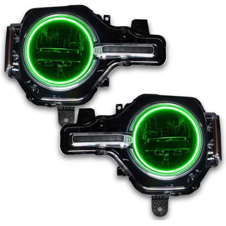 Oracle 2021-2023 Ford Bronco Base Headlight LED Halo Kit - ColorSHIFT - w/ Simple Controller