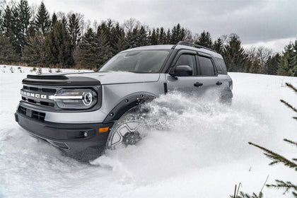 AVS 2021-2022 Ford Bronco Sport Aeroskin II Textured Low Profile Hood Shield - Black
