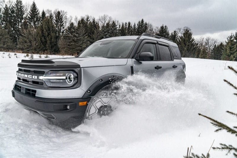 AVS 2021-2022 Ford Bronco Sport Aeroskin II Textured Low Profile Hood Shield - Black