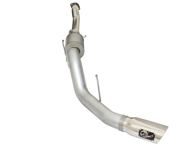 aFe Atlas Exhausts 4in Cat-Back Aluminized Steel Exhaust 2015-2020 Ford F-150 V6 3.5L (tt) Polished Tip
