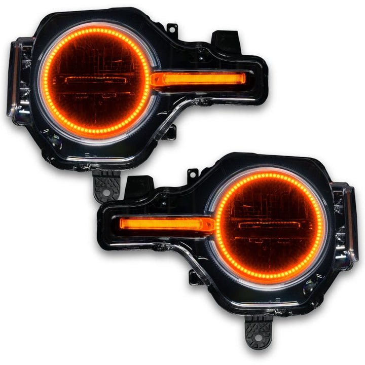 Oracle 2021-2023 Ford Bronco ColorSHIFT Headlight Halo Kit w/DRL Bar - Base Headlights