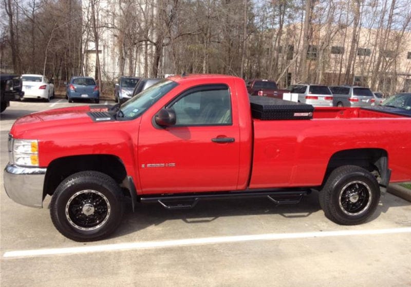 N-Fab Nerf Step 17-22 Ford F-250/F-350 Regular Cab 8ft Bed - Tex. Black - Bed Access - 3in