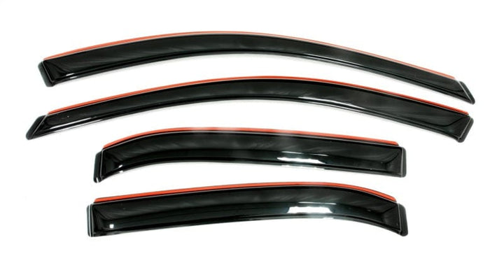 AVS 17-22 Ford F-250 Super Duty Supercab Ventvisor Front & Rear Window Deflectors 4pc - Smoke