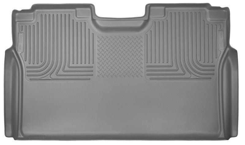 Husky Liners 15-22 Ford F-150 SuperCrew Cab WeatherBeater Grey 2nd Seat Floor Liner