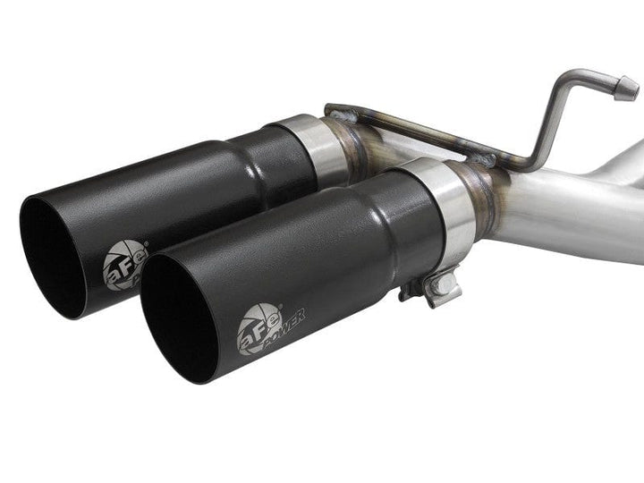 aFe Rebel 3in 409 SS Cat-Back Exhaust 2021-2022 Ford F-150 V6 2.7L/3.5L (tt)/V8 5.0L w/ Black Tips
