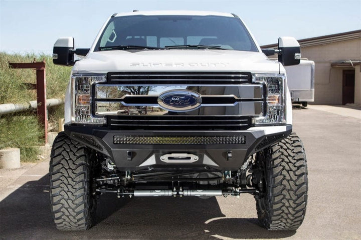 Addictive Desert Designs 17-19 Ford F-250 Super Duty Stealth Fighter Front Bumper w/ Winch Mounts
